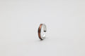Bague réglable en acier inoxydable avec du cuir marin couleur cuivre roxane atelier