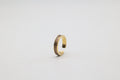 Bague réglable en acier inoxydable plaqué or avec du cuir marin couleur bronze roxane atelier