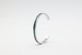 Bracelet réglable en acier inoxydable avec du cuir marin couleur aigue marine roxane atelier