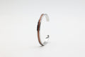 Bracelet réglable en acier inoxydable avec du cuir marin couleur cuivre roxane atelier
